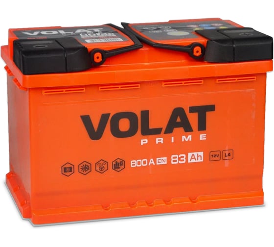 Изображение товара Аккумуляторная батарея VOLAT Prime 83Ah R+ VS830