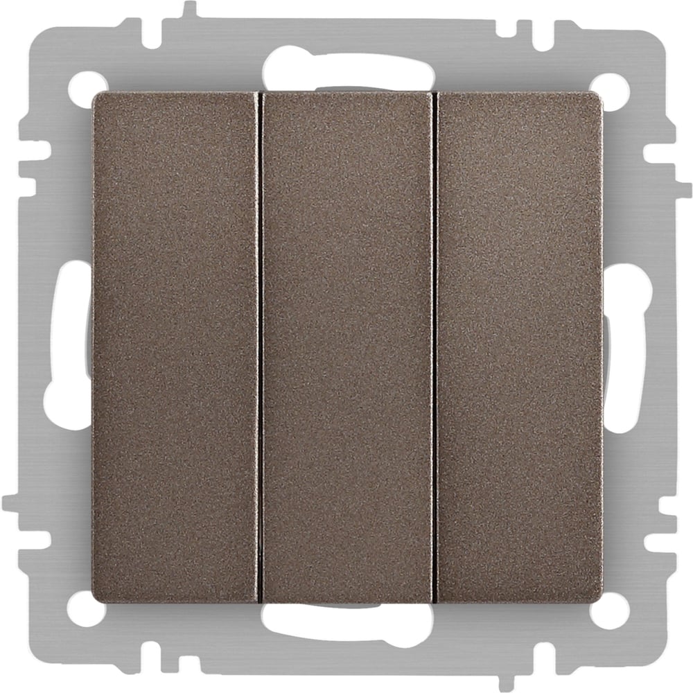 Изображение товара Тройной выключатель Intro Accent 610608 бронза IP20 10А