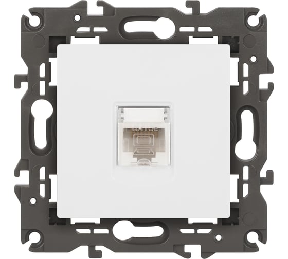 Изображение товара Розетка ЭРА Elegance 14-3107-01М RJ45, белый матовый Б0065763