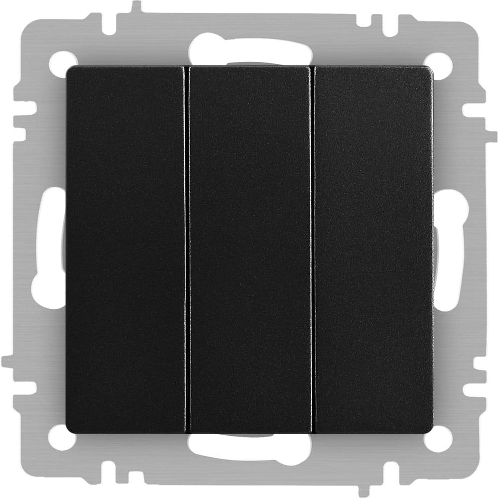 Изображение товара Выключатель Intro Accent тройной IP20 10А 250В антрацит