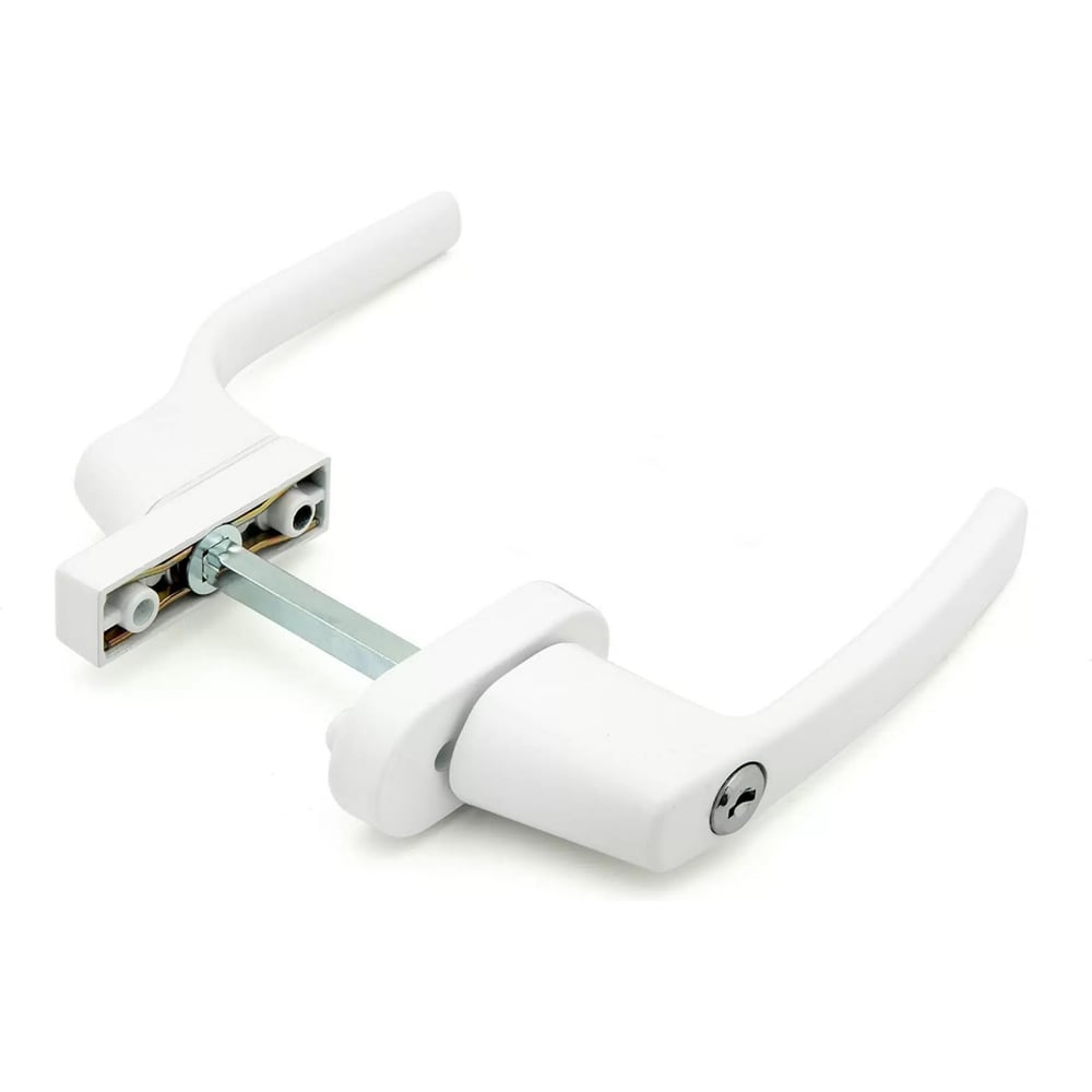 Изображение товара Ручка балконная двухсторонняя симметричная с ключом Метизик 8601.07