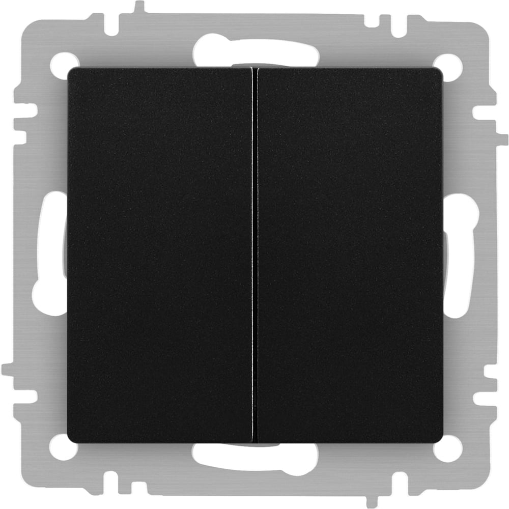 Изображение товара Переключатель Intro Accent 610705 двойной IP20 антрацит 10А 250В