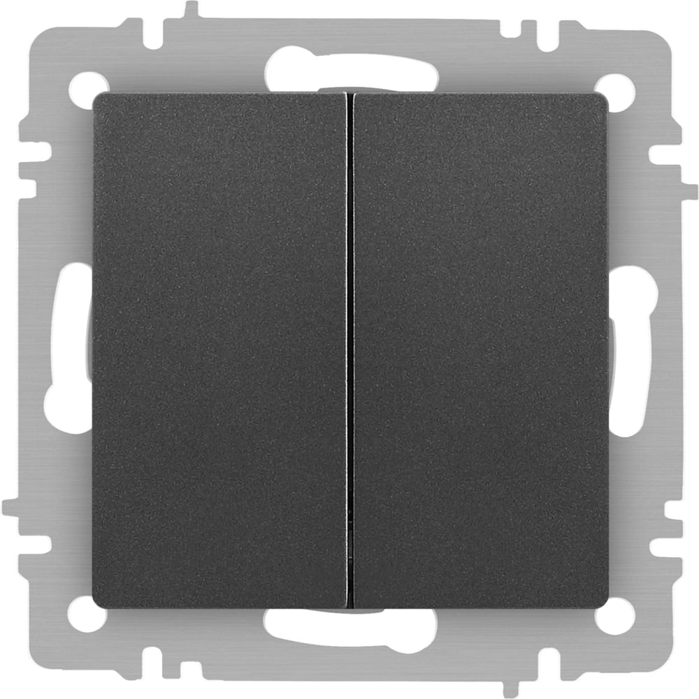 Изображение товара Двойной проходной переключатель Intro Accent 610707 10А IP20 графит