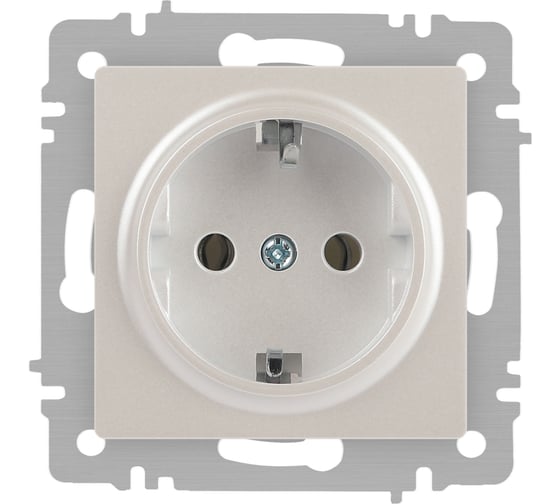 Изображение товара Розетка Intro Accent 620206 2PE Schuko, 16А250В, IP20, скрытой установки, перламутр Б0063695
