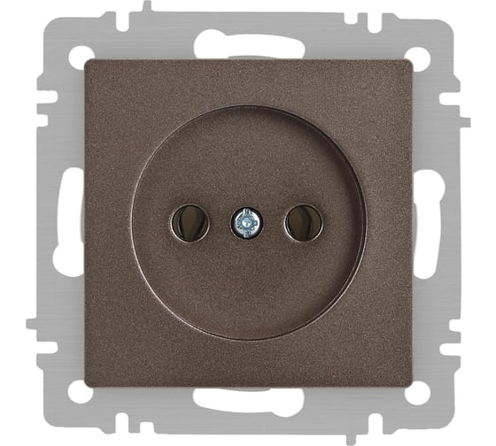 Изображение товара Розетка Intro Accent 620108 2P, 16А250В, IP20, скрытой установки, бронза Б0063670