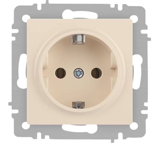 Изображение товара Розетка Intro Accent 620202 2PE Schuko, 16А250В, IP20, скрытой установки, слоновая кость Б0063683