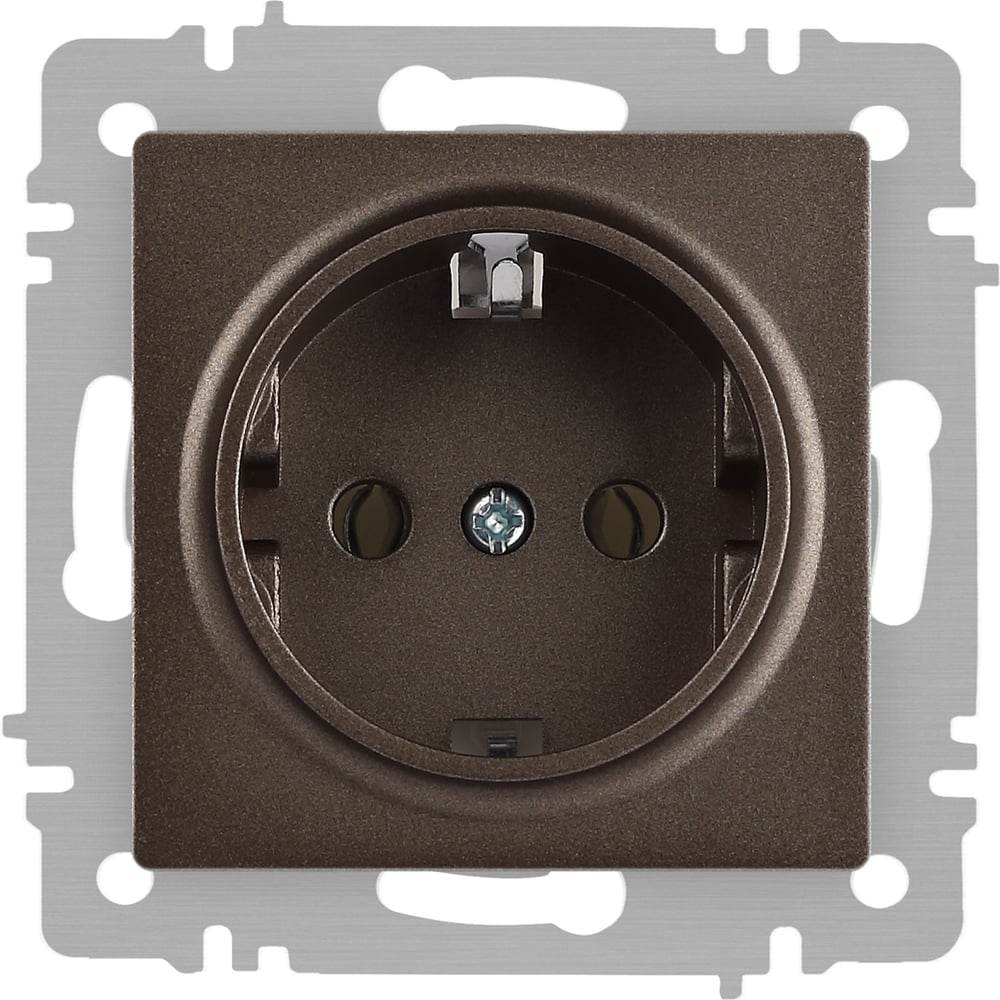 Изображение товара Розетка Intro Accent 620208 Schuko бронза скрытая установка IP20
