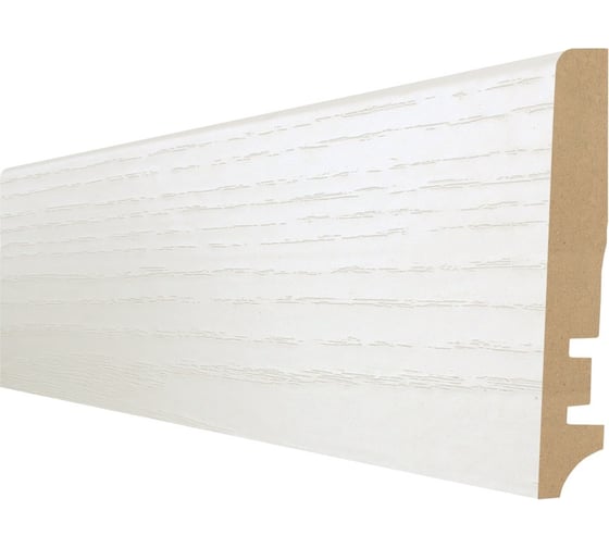 Изображение товара Плинтус Natur (16х81х2400 мм; МДФ; Легно белая) Hannahholz 61.02.81404.41