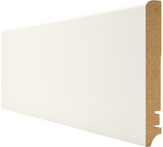 Изображение товара Плинтус Белый МДФ (2400х16х100 мм) Hannahholz 61.04.100402.01