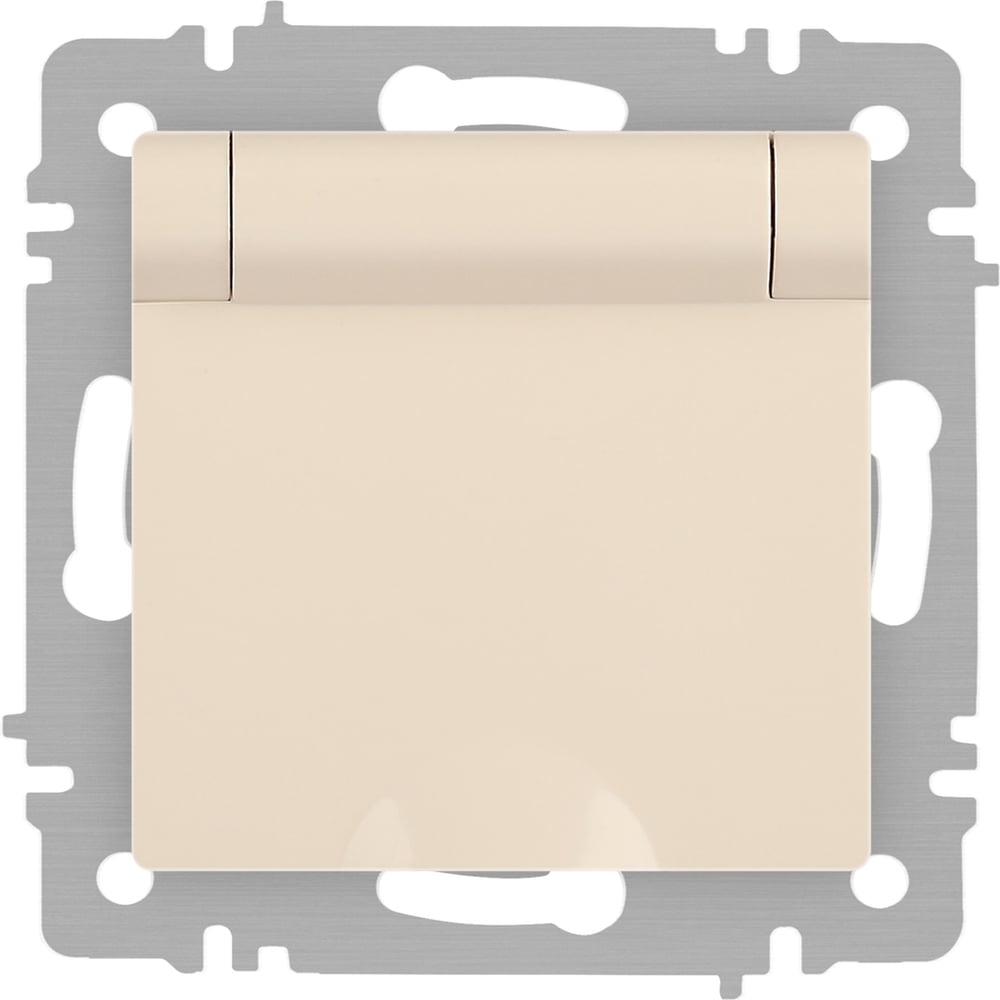 Изображение товара Розетка Intro Accent 620302 2PE Schuko с крышкой 16А IP20 для скрытой установки