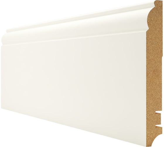 Изображение товара Плинтус Белый МДФ (2400х16х100 мм) Hannahholz 61.04.100305.01