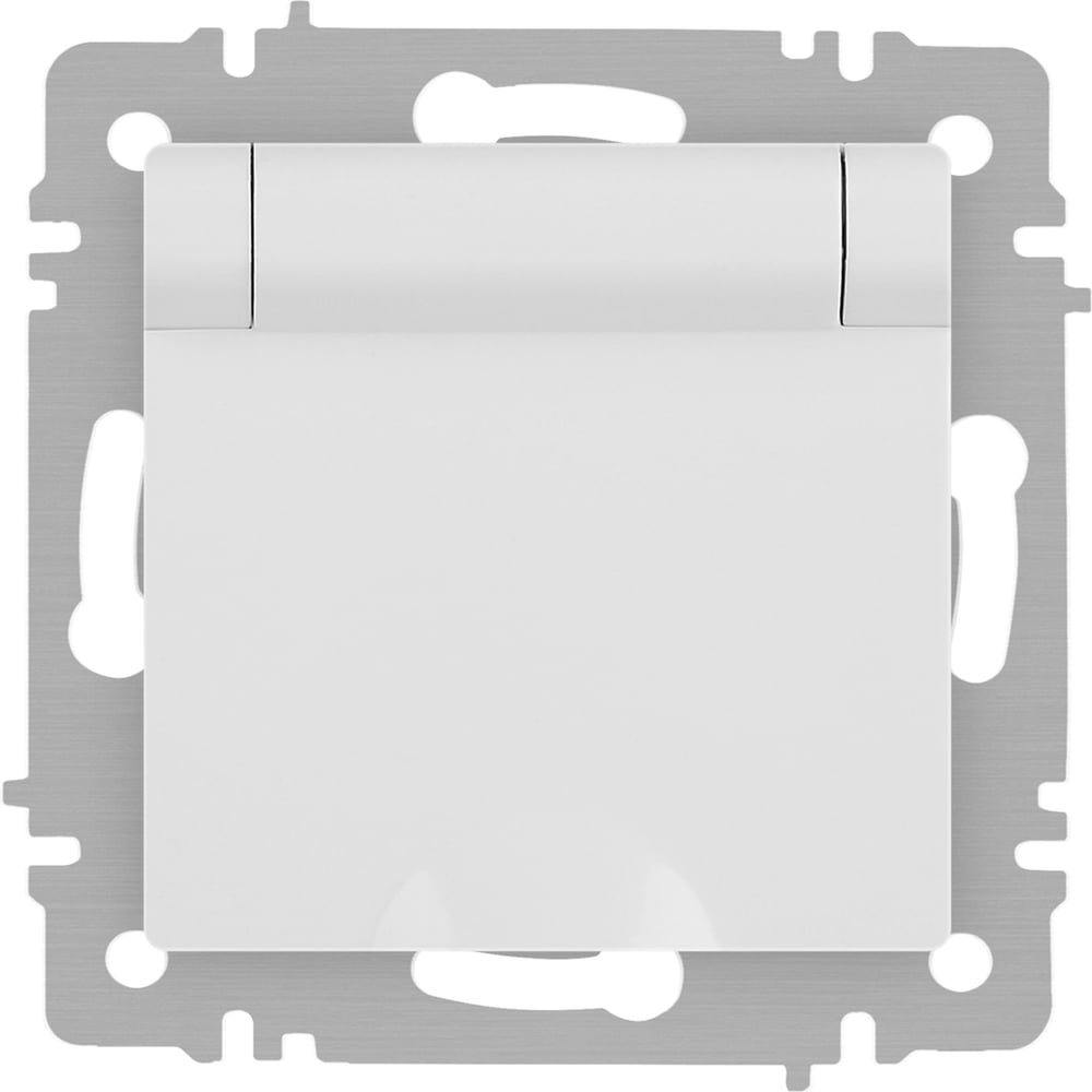 Изображение товара Розетка Intro Accent 620301М 2PE Schuko с крышкой, IP20, 16А, белый матовый