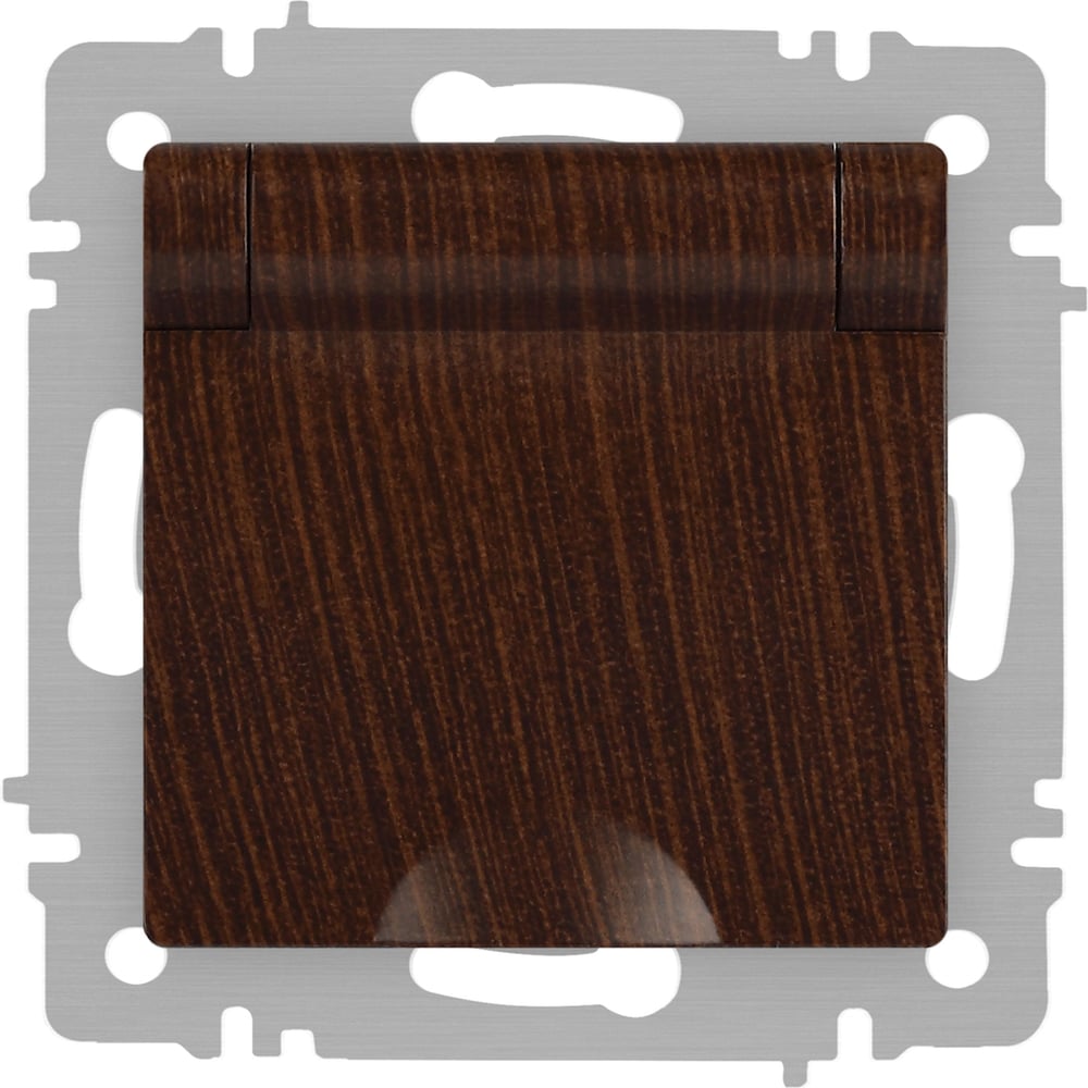 Изображение товара Розетка Intro Accent 620310 с крышкой 16А 250В IP20 венге