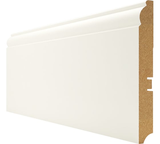 Изображение товара Плинтус Белый МДФ (2400х16х100 мм) Hannahholz 61.04.120305.01