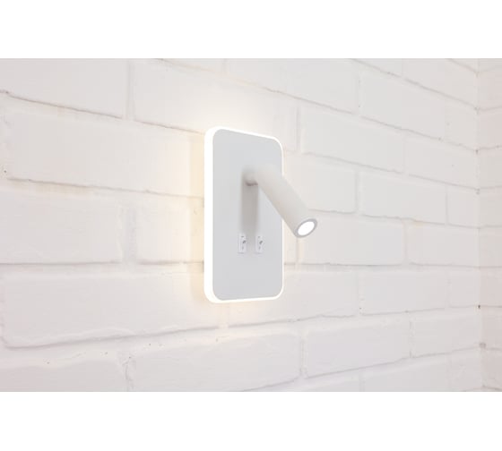 Изображение товара Настенный светодиодный светильник Schaffner, бра, Colpo 2732 LED, цвет белый, мощность 12 Вт. Площадь освещения до 3м2. Colpo 2732-1W WH G