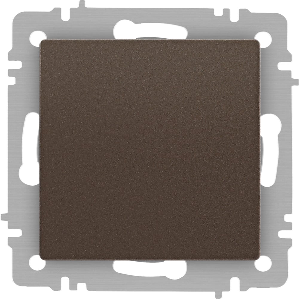 Изображение товара Кнопка выключатель Intro Accent 610908 бронза 10А 220В IP20 для встраиваемого монтажа