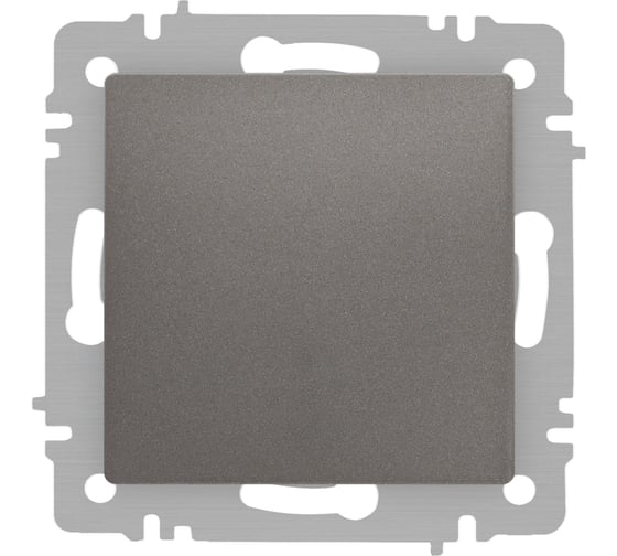 Изображение товара Кнопка Intro Accent 610909, 10А250В, IP20, СУ, титан Б0063621