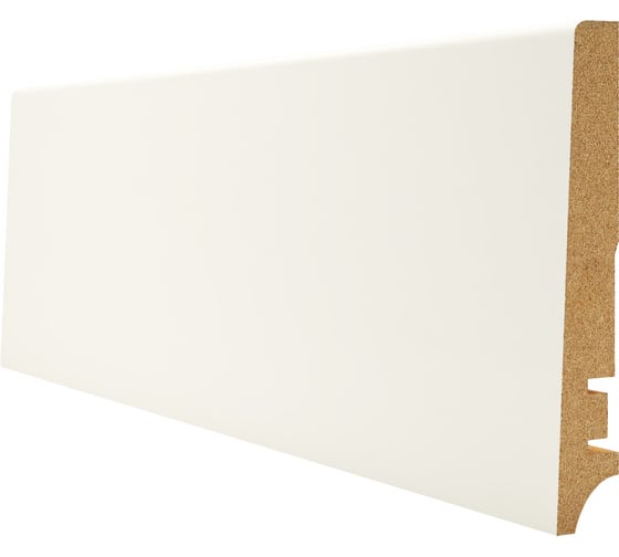 Изображение товара Плинтус Белый МДФ (2400х16х100 мм) Hannahholz 61.03.81404.01