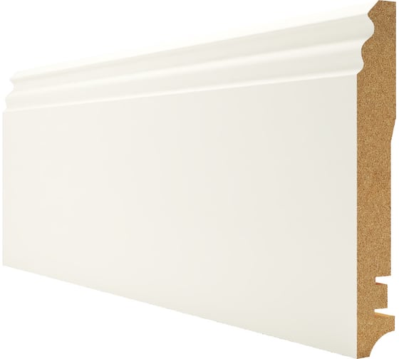 Изображение товара Плинтус Белый МДФ (2400х16х100 мм) Hannahholz 61.04.100303.01