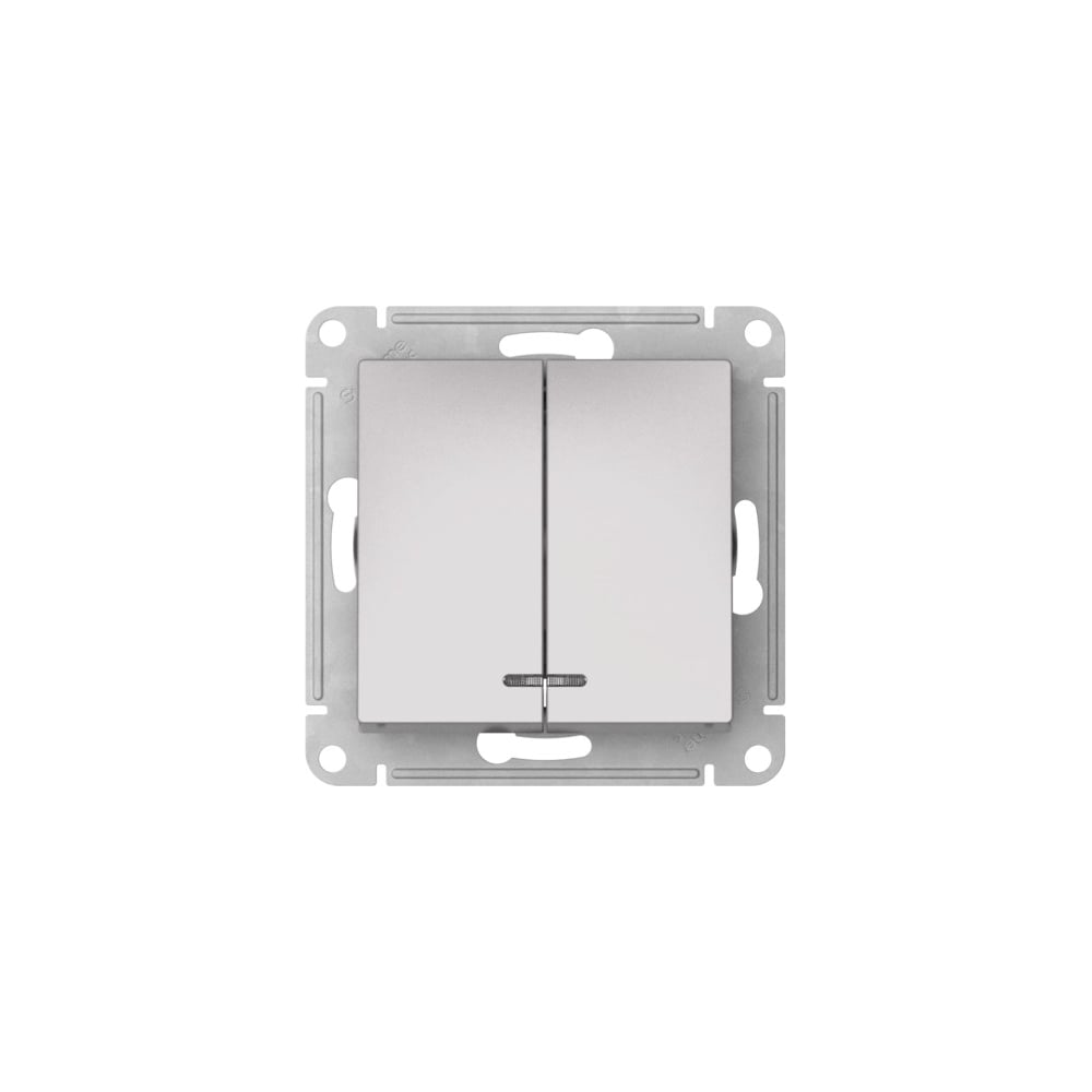 Изображение товара 2-клавишный выключатель Systeme Electric ATLASDESIGN с подсветкой