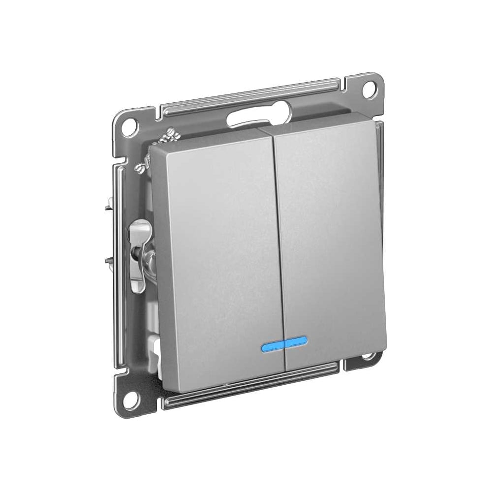 Изображение товара 2-клавишный выключатель Systeme Electric ATLASDESIGN с подсветкой