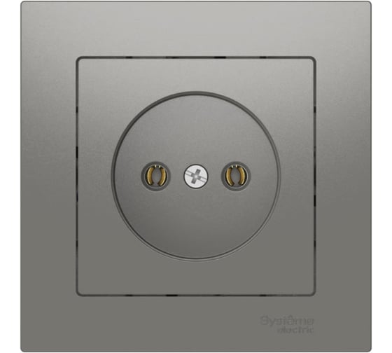Изображение товара Розетка Systeme Electric ATLASDESIGN без заземления, 16А, в сборе, быстрозажимная клемма, сталь ATN000940S