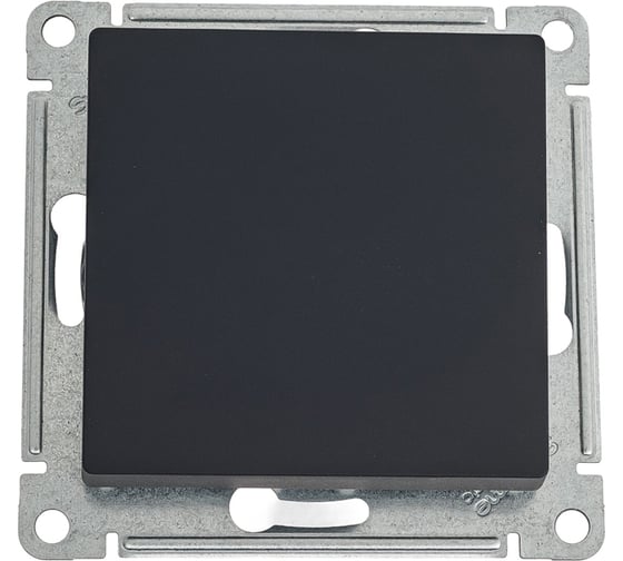 Изображение товара 1-клавишный переключатель Systeme Electric ATLASDESIGN RRR сх.6, 10АХ, механизм, КАРБОН ATN001061R