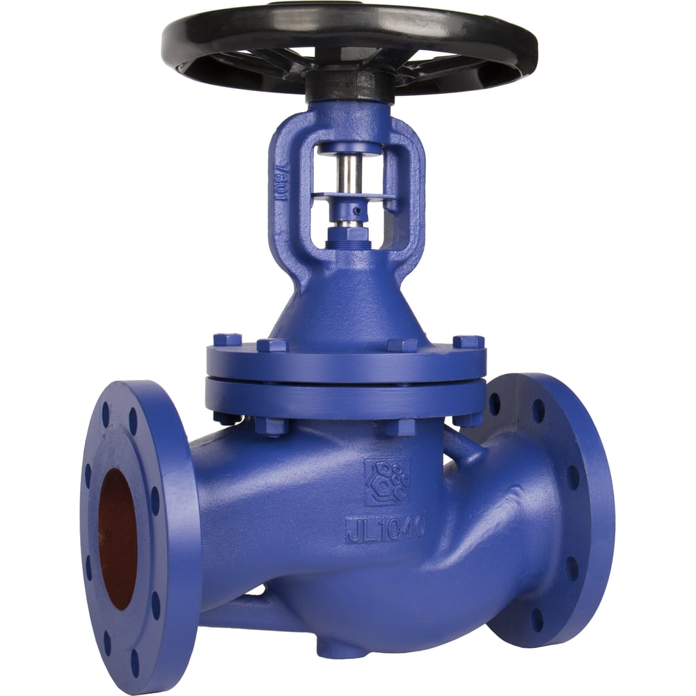 Изображение товара Вентиль запорный сильфонный RUSHWORK DN050 PN16 фланцевый чугун сталь