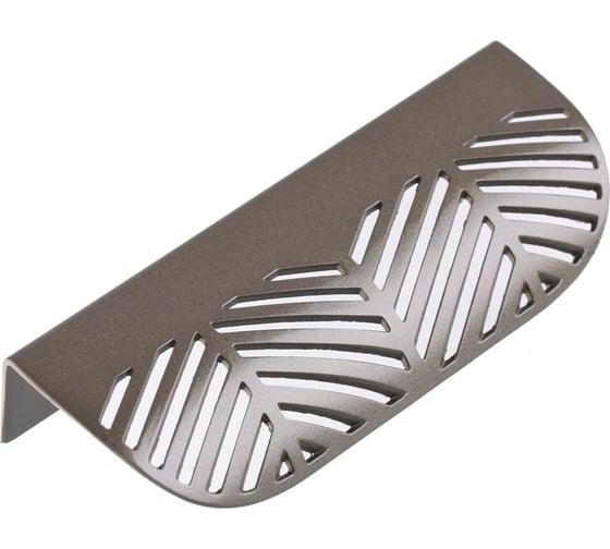 Изображение товара Накладная перфорированная ручка Стройбат 96 сталь матовый графит коробка (250 шт) 418226