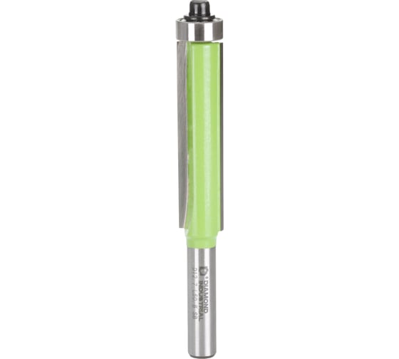 Изображение товара Фреза кромочная прямая (обгонная) с нижним подшипником 12,7x50,8 мм S=8 мм Z=2 Diamond Industrial DIDFROK81250