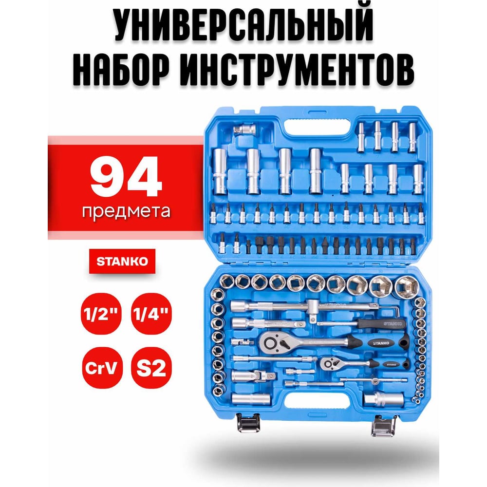 Изображение товара Универсальный набор инструментов STANKO 94 предмета CS94