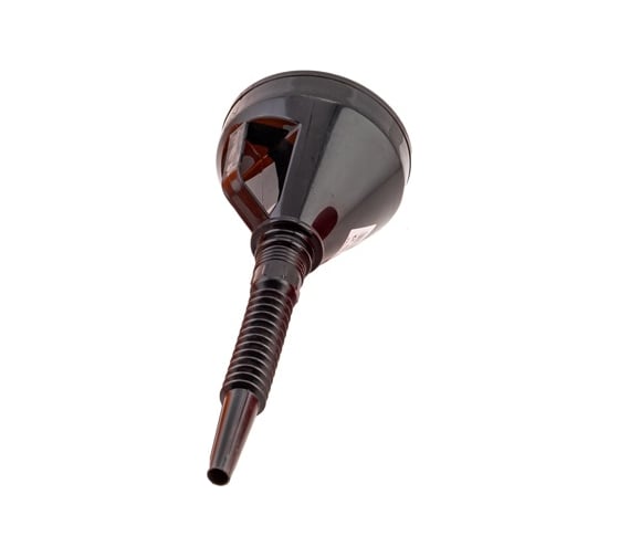 Изображение товара Воронка для бензина TopAuto с сеткой цветная разборная 140мм ГОФРА - черная ВЦГB