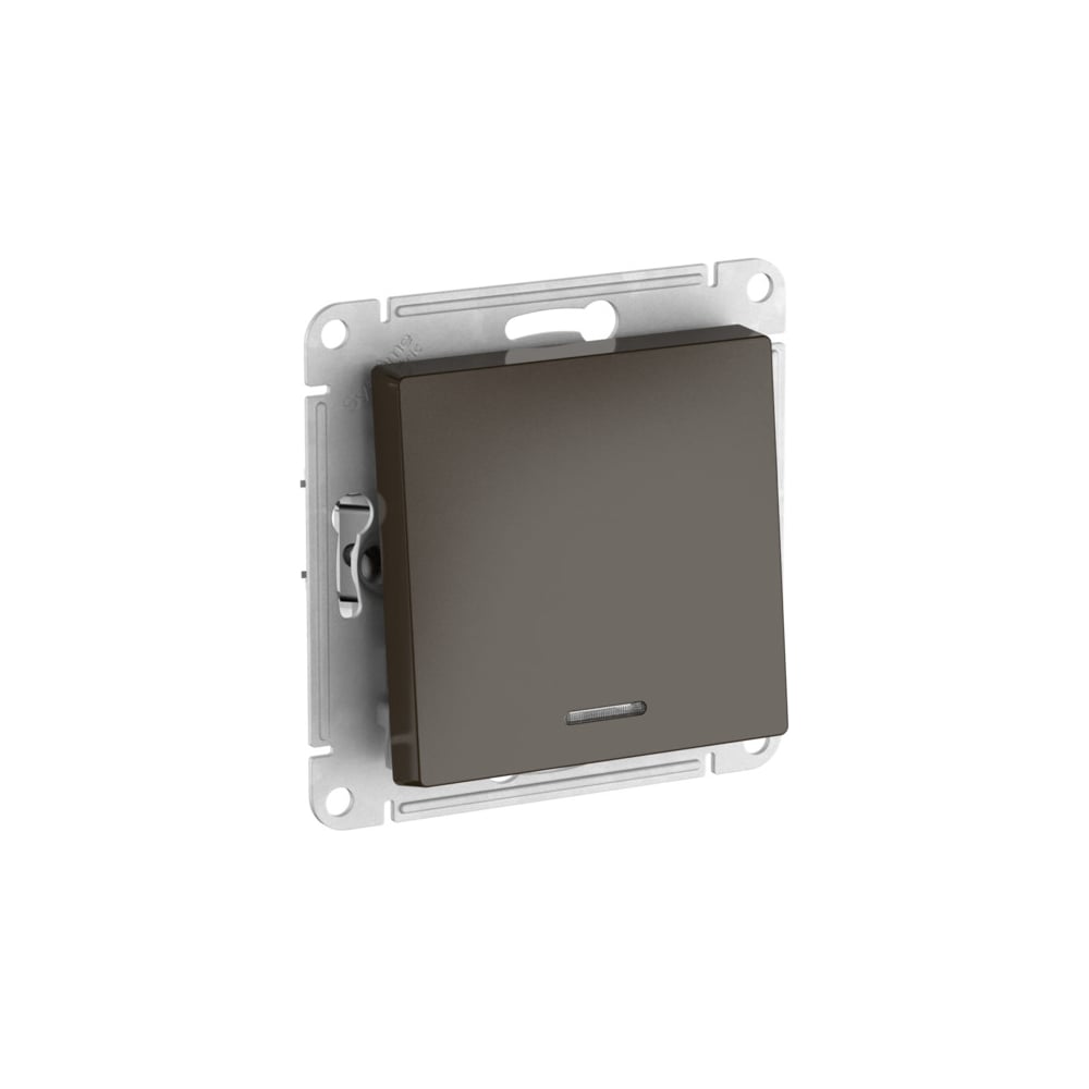 Изображение товара Выключатель с подсветкой Systeme Electric ATLASDESIGN 1-клавишный мокко IP20