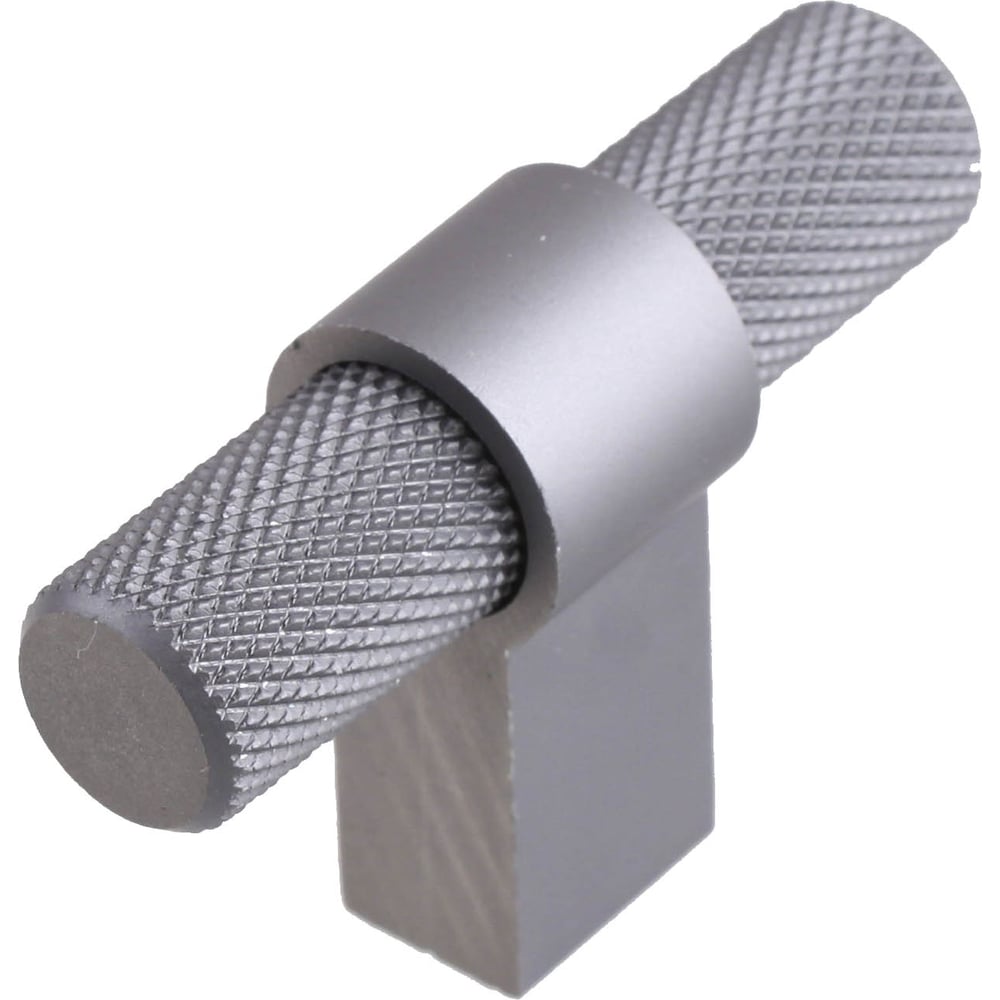 Изображение товара Ручка кнопка Стройбат штырь алюминий матовый графит 50 мм упаковка 500 шт