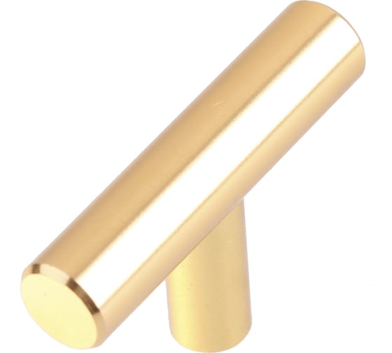 Изображение товара Ручка кнопка Стройбат штырь, алюминий, глянец золото коробка (1 000 шт) 418215