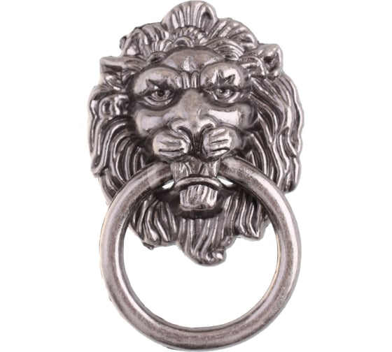 Изображение товара Ручка кнопка Стройбат кольцо ЦАМ состаренное серебро коробка (500 шт) 418057