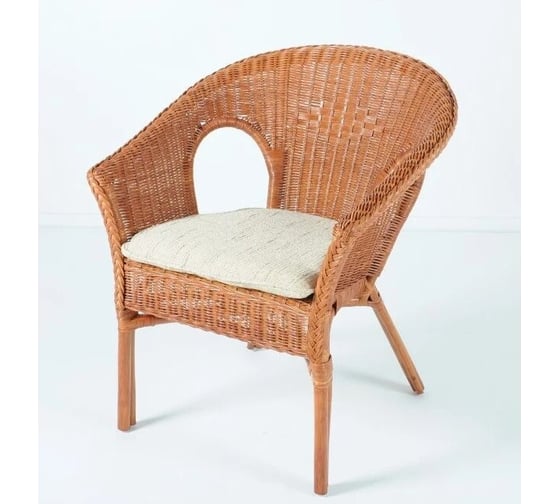 Изображение товара Кресло с подушкой Vinotti 02/08B Коньяк