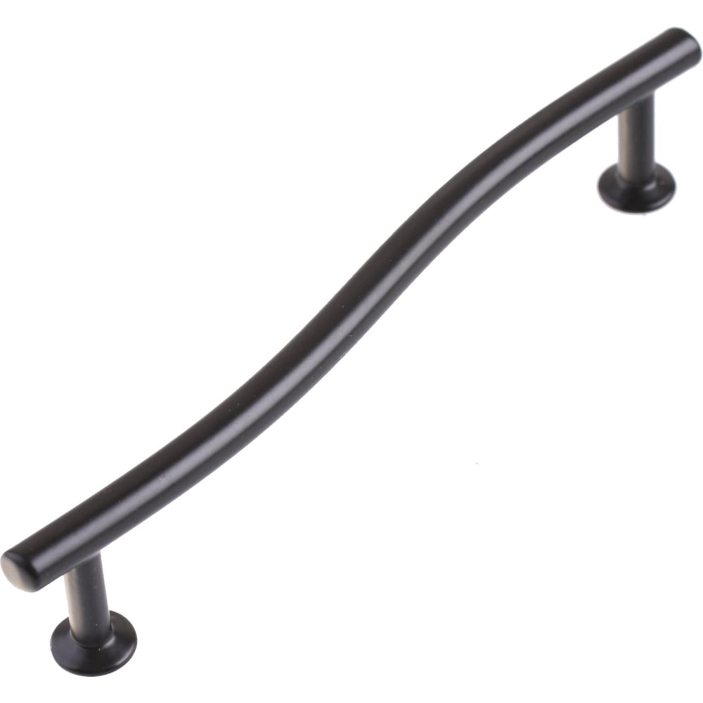 Изображение товара Ручка скоба Стройбат изогнутая 128 мм матовый черный 400 шт