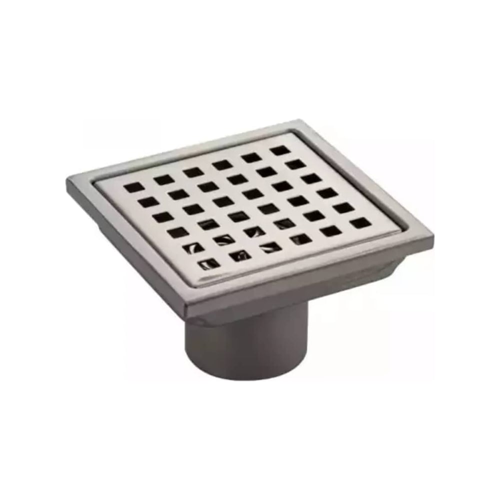 Изображение товара Канализационный трап Сварком d=50 вертикальный нерж. сталь 100x100 мм