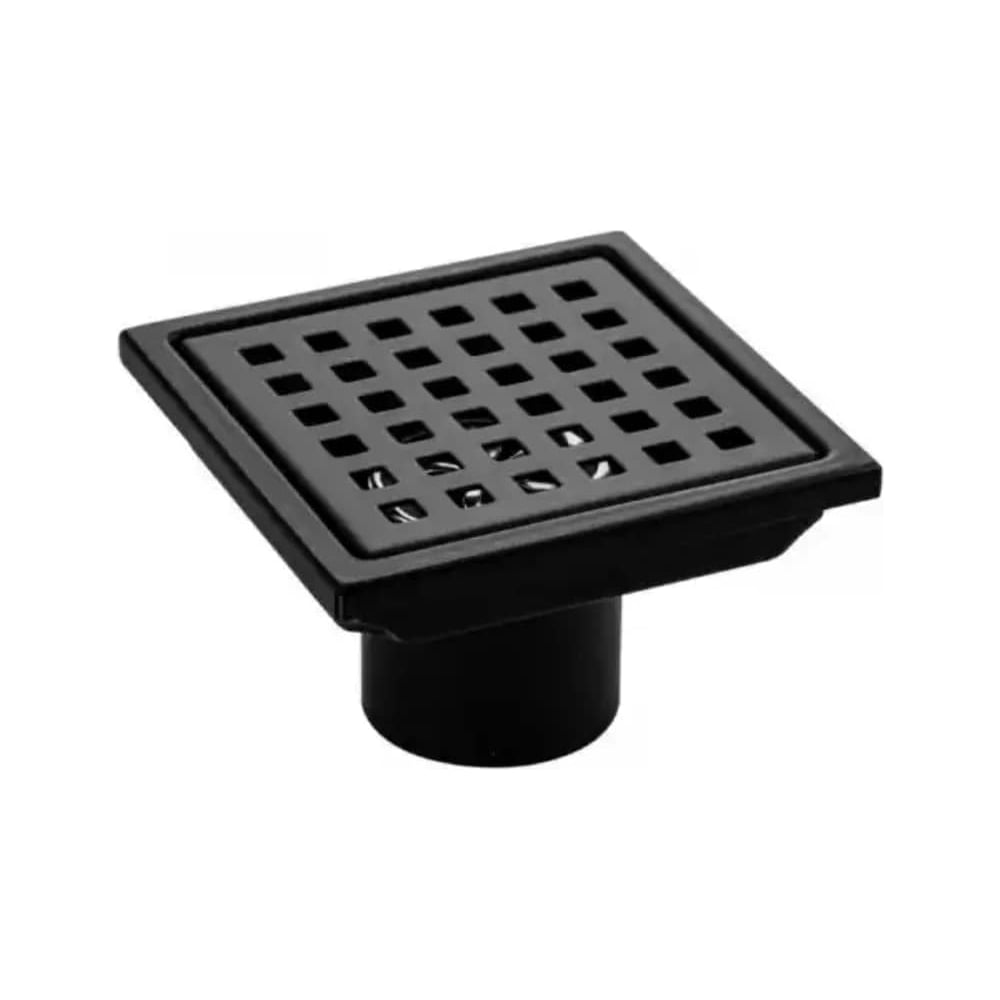 Изображение товара Вертикальный водоотводный трап из нержавеющей стали 100x100 мм с сухим затвором