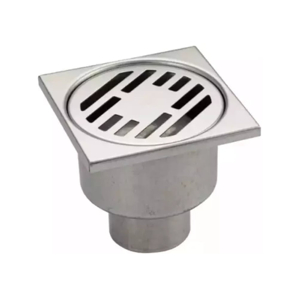 Изображение товара Вертикальный трап из нержавеющей стали d=50 с гидрозатвором Сварком