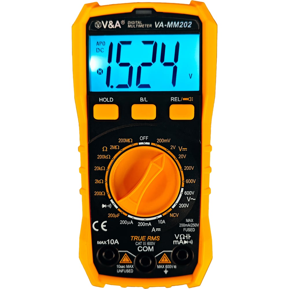 Изображение товара Мультиметр V&A VA-ММ202 VA-ММ202-0
