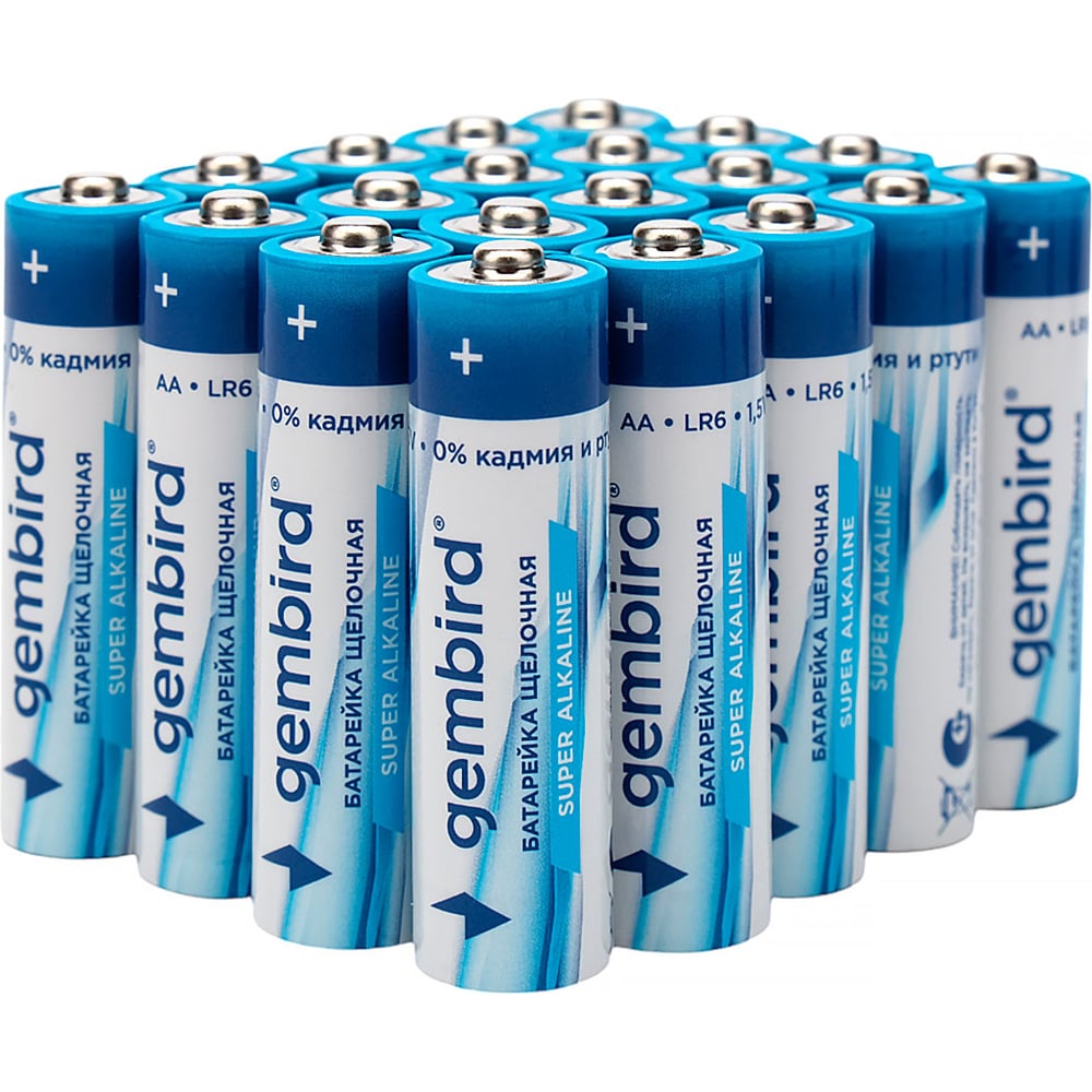 Изображение товара Батарейки Gembird щелочные AAA 20шт в упаковке