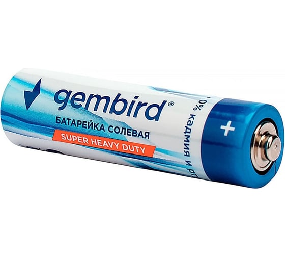 Изображение товара Батарейки Gembird солевые, тип AA, 12шт, пленка, GB-R6P-12F