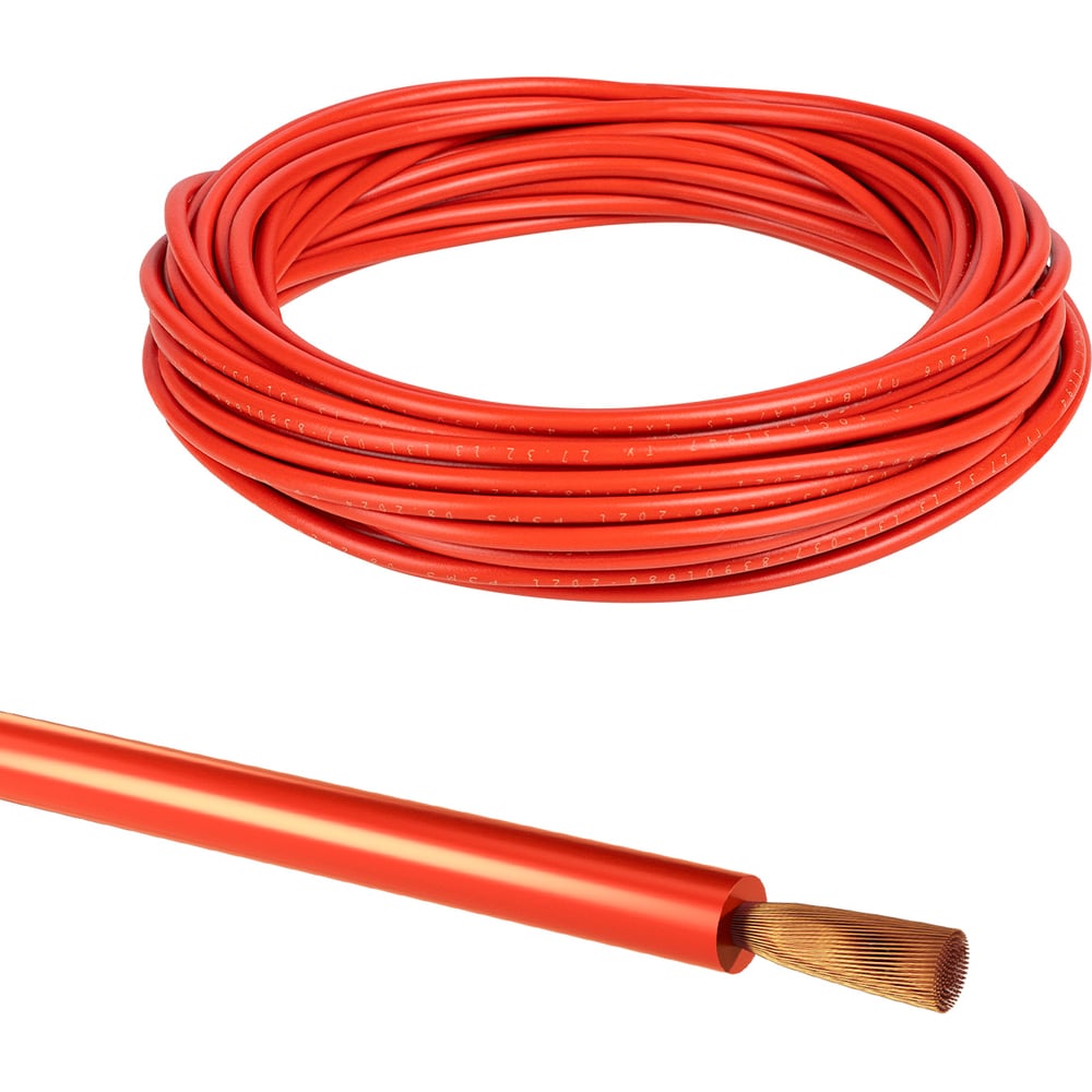 Изображение товара Провод ТДМ ELECTRIC ПуГВнг(А)-LS 1x10 6,8 мм красный