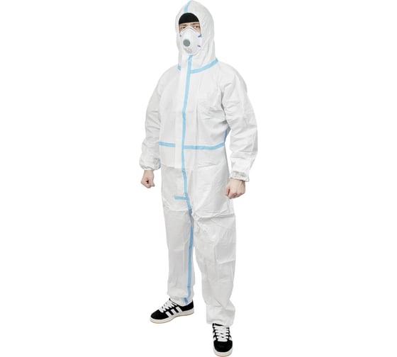 Изображение товара Комбинезон защитный одноразовый мембранный Pingo плотность 65 г/м2, размер XXL 86010-2