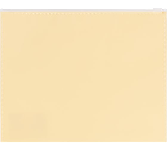 Изображение товара Папка-конверт Expert Complete 10 шт., на ZIP-молнии, A5+, 180 мкм, диагональ, Trend Pastel, ванильный EC211040030 765759