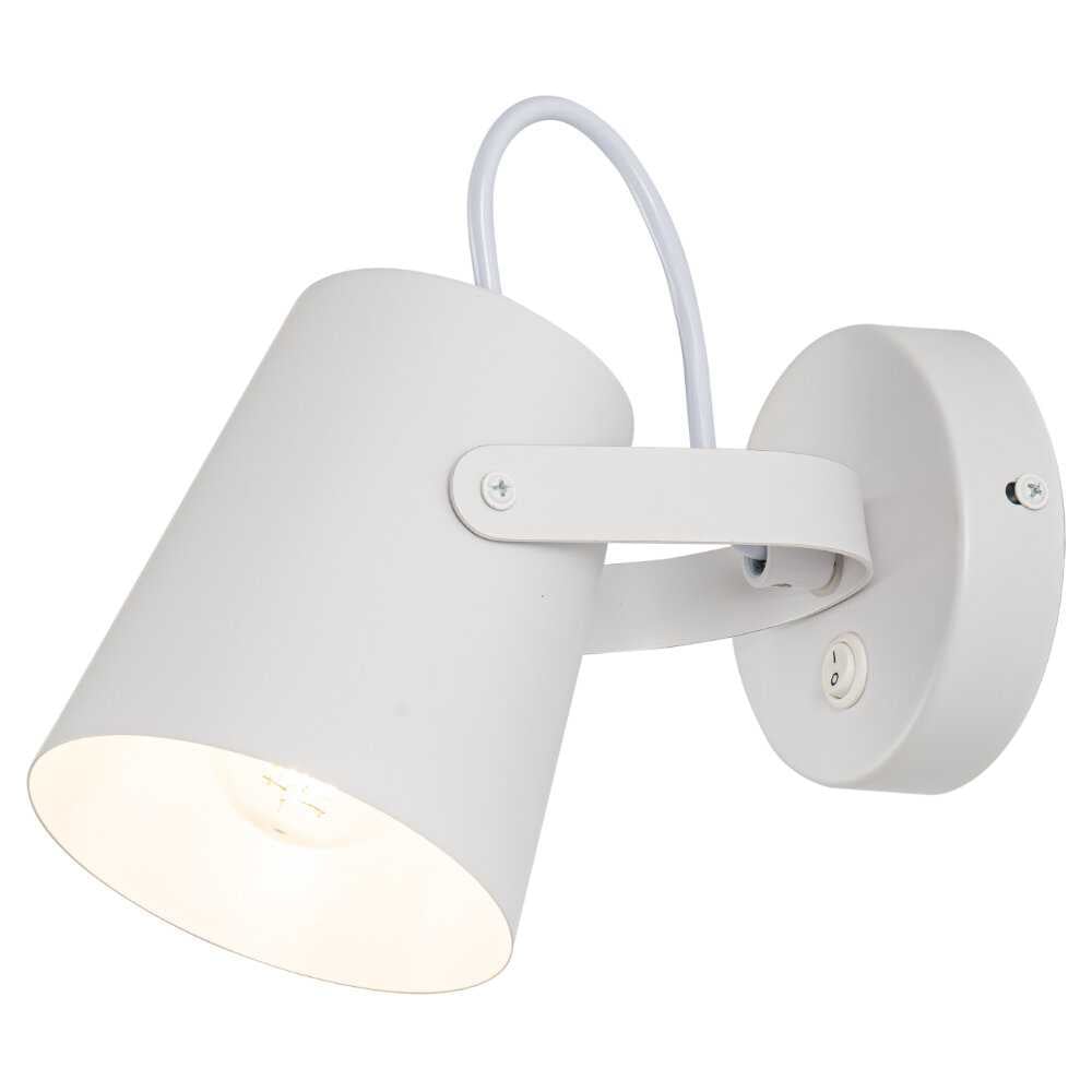 Изображение товара Бра De Fran Е27 220В 60Вт БРУНО белый, с выключателем B-1110