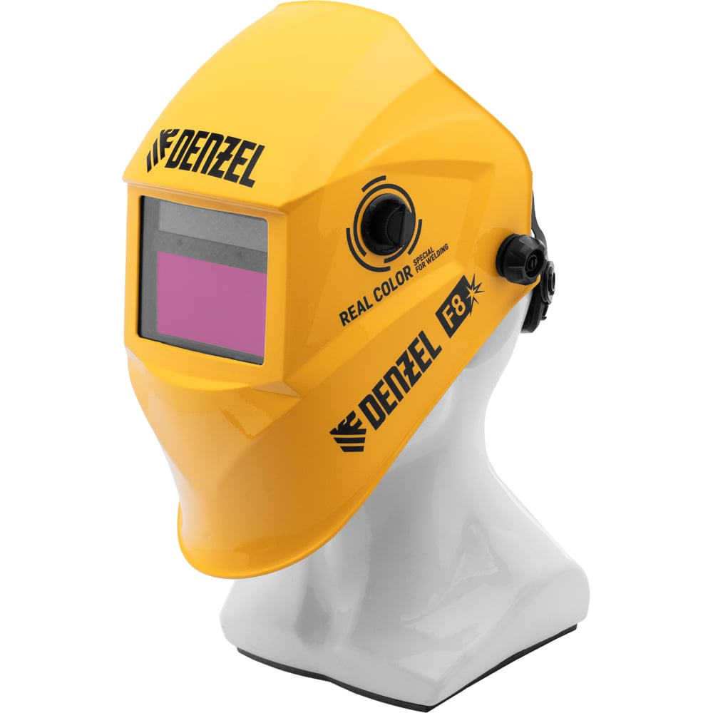 Изображение товара Щиток защитный лицевой Denzel F8 100х50 мм маска сварщика с хамелеон фильтром