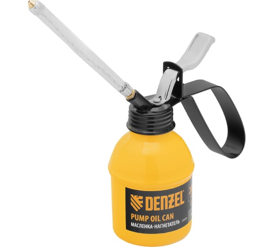 Изображение товара Масленка-нагнетатель Denzel металлический корпус, 0.2 л, гибкий наконечник 53240